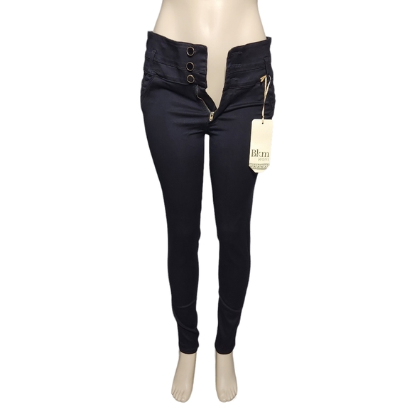 * New* Push Up  High Waist Colombian jeans size 14 black skinny jeans - Picture 13 of 14